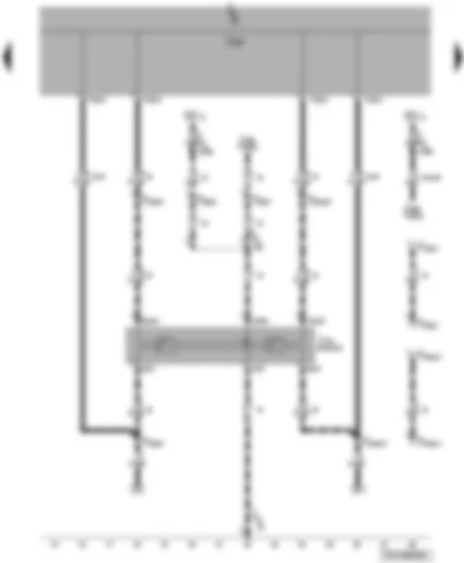 Wiring Diagram  VW TRANSPORTER 2004 - Onboard supply control unit - dual signal inverter relay