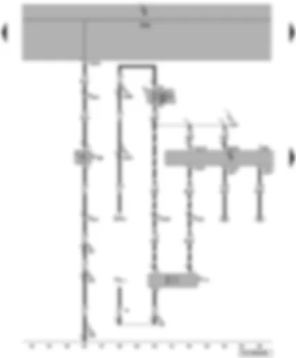 Wiring Diagram  VW TRANSPORTER 2007 - Convenience system central control unit - alarm horn - bonnet contact switch
