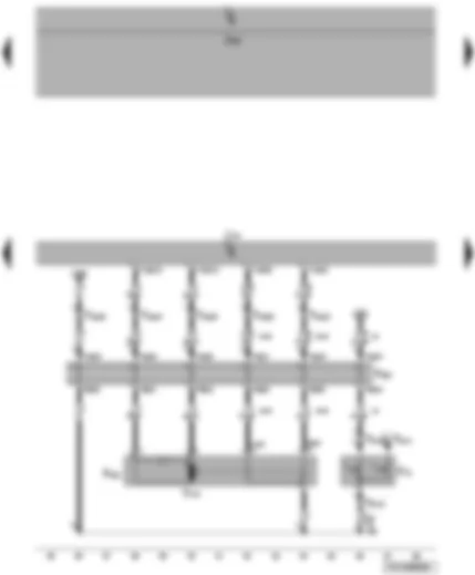 Wiring Diagram  VW TRANSPORTER 2007 - Door contact switch and rear left central locking lock unit - convenience system central control unit - left sliding door contact strip