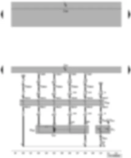 Wiring Diagram  VW TRANSPORTER 2007 - Door contact switch and rear right central locking lock unit - convenience system central control unit - right sliding door contact strip