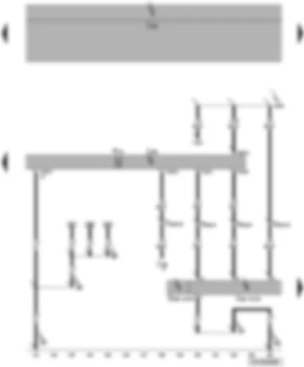 Wiring Diagram  VW TRANSPORTER 2007 - Anti-theft and tilt system control unit - vehicle inclination sender - central locking and anti-theft alarm system aerial