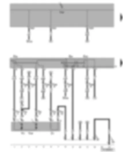 Wiring Diagram  VW TRANSPORTER 2007 - Mirror adjustment switch - driver side mirror adjustment motor - exterior mirror heater button - driver side heated exterior mirror