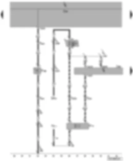 Wiring Diagram  VW TRANSPORTER 2007 - Convenience system central control unit - alarm horn - bonnet contact switch
