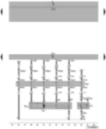Wiring Diagram  VW TRANSPORTER 2007 - Door contact switch and rear right central locking lock unit - convenience system central control unit - right sliding door contact strip