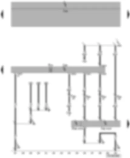 Wiring Diagram  VW TRANSPORTER 2007 - Anti-theft and tilt system control unit - vehicle inclination sender - central locking and anti-theft alarm system aerial