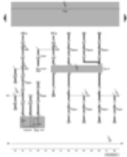 Wiring Diagram  VW TRANSPORTER 2007 - Fuses - driver side interior locking switch - folding exterior mirror control unit