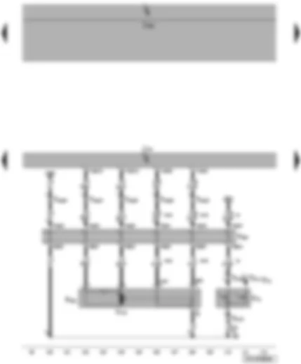 Wiring Diagram  VW TRANSPORTER 2007 - Door contact switch and rear left central locking lock unit - convenience system central control unit - left sliding door contact strip