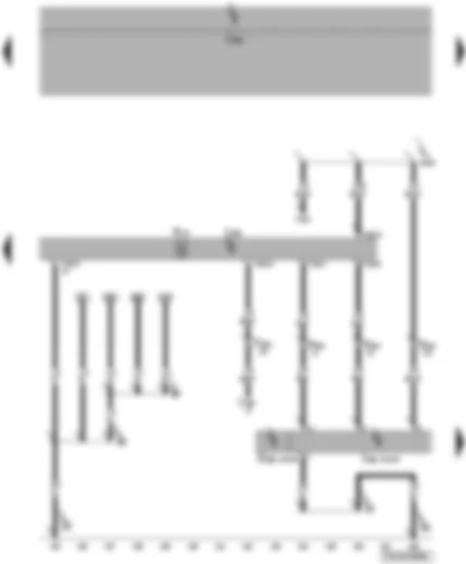 Wiring Diagram  VW TRANSPORTER 2007 - Anti-theft and tilt system control unit - vehicle inclination sender - central locking and anti-theft alarm system aerial
