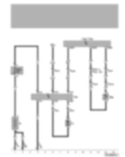 Wiring Diagram  VW TRANSPORTER 2008 - Battery - fuses - radiator fan control unit - radiator fan - radiator outlet coolant temperature sender