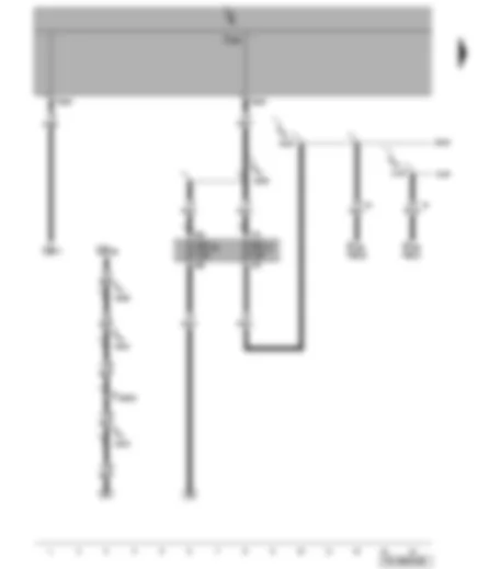 Wiring Diagram  VW TRANSPORTER 2008 - Fuses - interior monitor deactivation switch