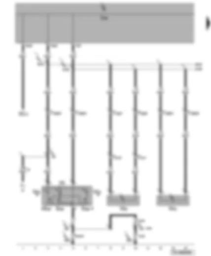 Wiring Diagram  VW TRANSPORTER 2009 - Front interior light - reading lights - rear entry lights