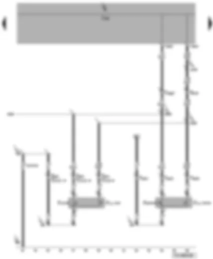 Wiring Diagram  VW TRANSPORTER 2009 - Luggage compartment light switch (for models with rear wing doors only)