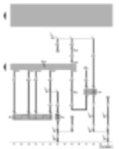 Wiring Diagram  VW TRANSPORTER 2007 - Rear fresh air blower - series resistor for rear fresh air blower - fresh air blower isolation relay