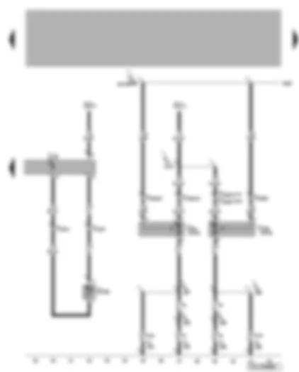 Wiring Diagram  VW TRANSPORTER 2008 - Evaporator temperature sensor - magnetic clutch control unit - auxiliary blower