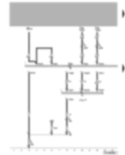 Wiring Diagram  VW TRANSPORTER 2007 - Navigation system voltage supply - mobile telephone operating electronics control unit