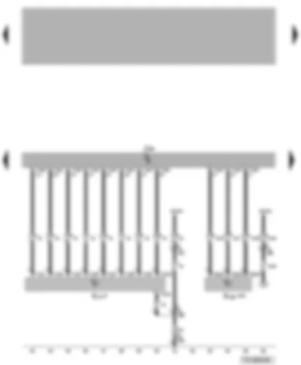 Wiring Diagram  VW TRANSPORTER 2007 - Control unit with display for radio and navigation system - CD changer - connection for external audio source