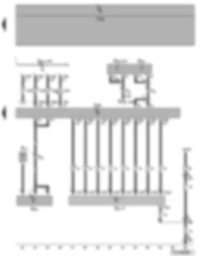 Wiring Diagram  VW TRANSPORTER 2007 - Control unit with display for radio and navigation system - aerial - aerial amplifier - CD changer