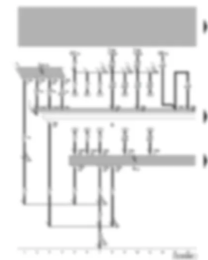 Wiring Diagram  VW TRANSPORTER 2007 - Voltage supply - radio - amplifier - mobile telephone operating electronics control unit
