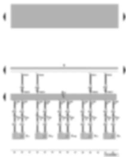Wiring Diagram  VW TRANSPORTER 2007 - Radio - amplifier - rear loudspeakers - middle loudspeaker
