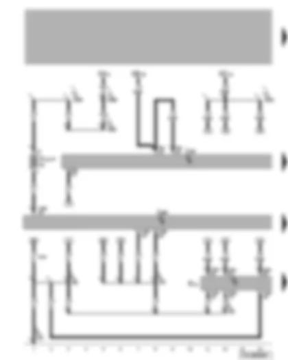 Wiring Diagram  VW TRANSPORTER 2007 - Voltage supply - control unit with display for radio and navigation system - voice amplification control unit - amplifier