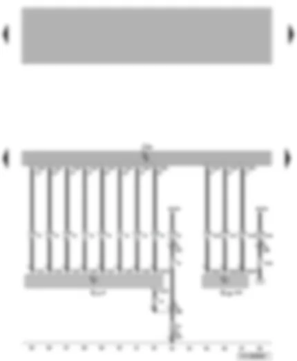 Wiring Diagram  VW TRANSPORTER 2007 - Control unit with display for radio and navigation system - CD changer - connection for external audio source