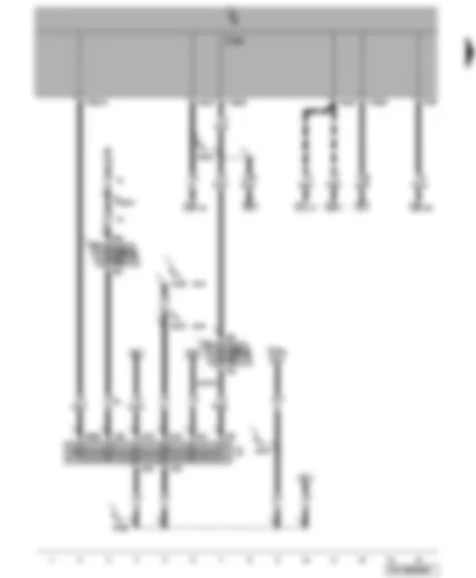 Wiring Diagram  VW TRANSPORTER 2007 - Onboard power supply control unit - ignition/starter switch - fuses
