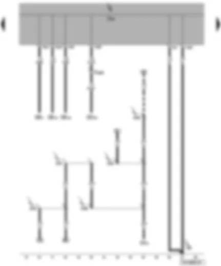 Wiring Diagram  VW TRANSPORTER 2007 - Onboard power supply control unit - fuses