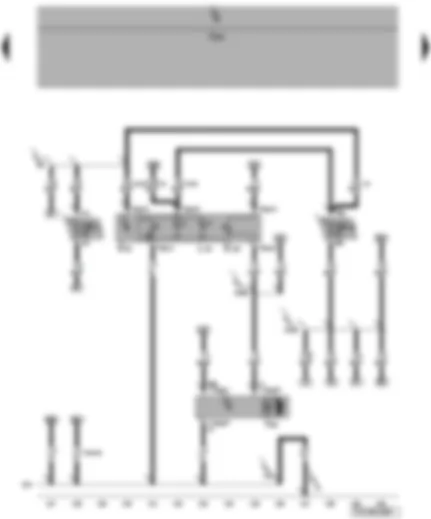 Wiring Diagram  VW TRANSPORTER 2007 - Headlight range control regulator - right headlight range control motor - illumination regulators - switches and instruments