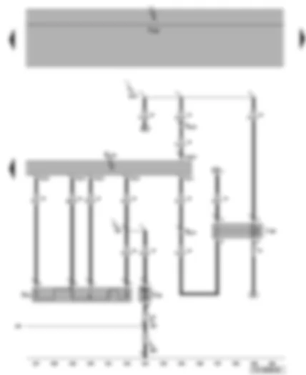 Wiring Diagram  VW TRANSPORTER 2007 - Rear fresh air blower switch - series resistor for rear fresh air blower - rear fresh air blower - fresh air blower isolation relay