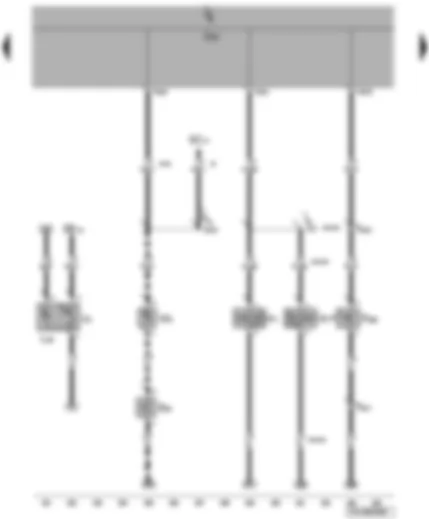 Wiring Diagram  VW TRANSPORTER 2007 - Onboard supply control unit - cigarette lighter - glove compartment light - glove compartment light switch - horn or dual tone horn - bonnet contact switch