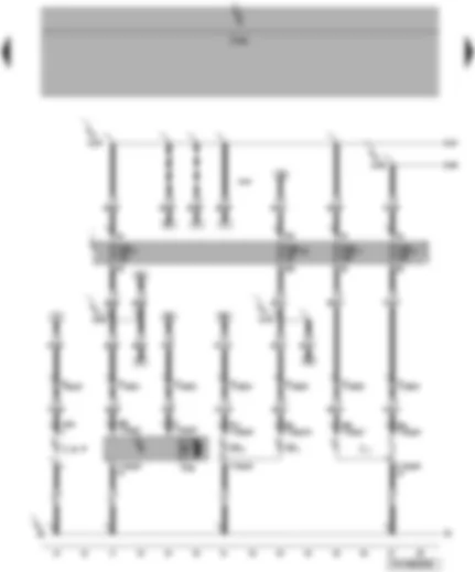 Wiring Diagram  VW TRANSPORTER 2007 - Left twin filament bulb - left side light bulb - front left turn signal bulb - left headlight range control motor - left fog light bulb