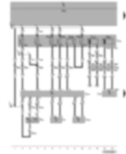 Wiring Diagram  VW TRANSPORTER 2007 - Sliding door solenoid coil - door contact switch - central locking lock unit - anti-trapping sensor - sliding door sender unit - left sliding door control unit