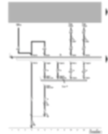 Wiring Diagram  VW TRANSPORTER 2008 - Radio voltage supply - mobile telephone operating electronics control unit