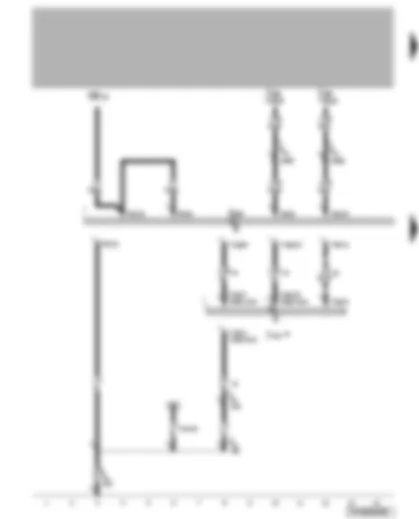 Wiring Diagram  VW TRANSPORTER 2009 - Navigation system voltage supply - mobile telephone operating electronics control unit
