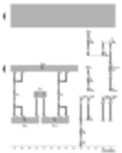 Wiring Diagram  VW TRANSPORTER 2008 - Control unit with display for radio and navigation system - aerial - aerial amplifier - diagnostic connector 2