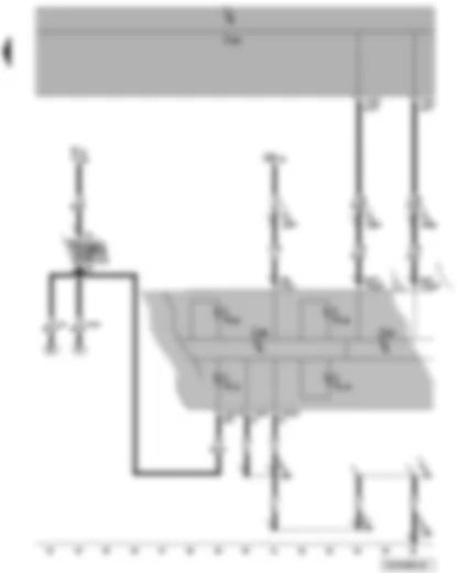 Wiring Diagram  VW TRANSPORTER 2009 - Control unit in dash panel insert - warning lamps