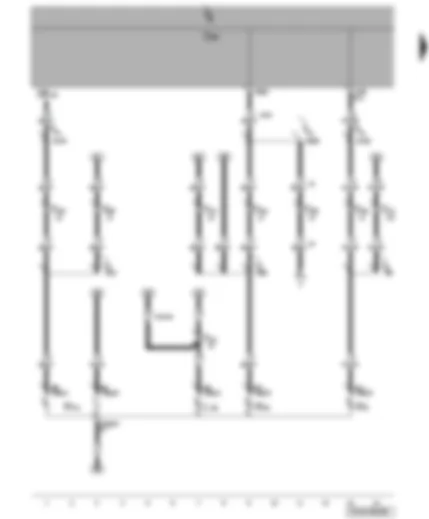 Wiring Diagram  VW TRANSPORTER 2009 - Left brake and tail light bulb - rear left fog light bulb - rear left turn signal bulb - left reversing light bulb