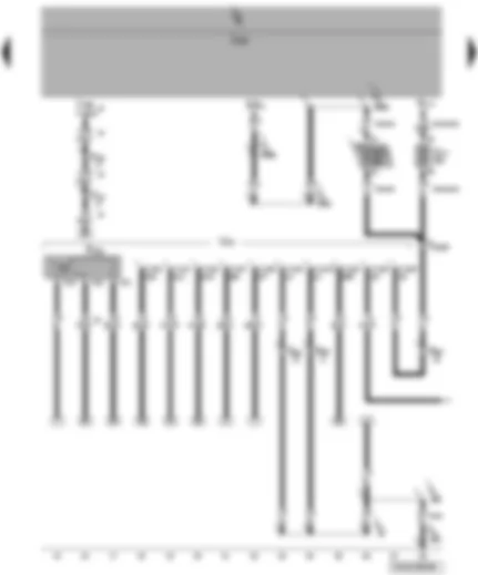Wiring Diagram  VW TRANSPORTER 2009 - Trailer socket - rear fog light cut-out contact switch - fuses