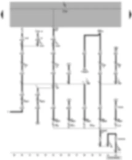 Wiring Diagram  VW TRANSPORTER 2009 - Right brake and tail light bulb - rear right turn signal bulb - right reversing light bulb - rear right fog light bulb