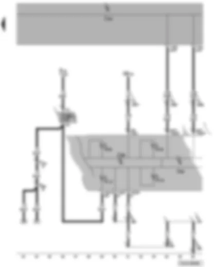 Wiring Diagram  VW TRANSPORTER 2009 - Control unit in dash panel insert - warning lamps - fuses