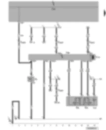 Wiring Diagram  VW TRANSPORTER 2008 - Fuses - front window regulator switch in driver door - driver door control unit - driver side window regulator motor - driver door contact switch