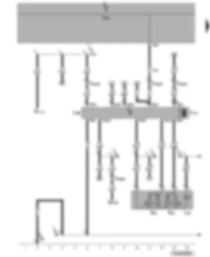 Wiring Diagram  VW TRANSPORTER 2008 - Fuses - front window regulator switch - driver door control unit - driver side window regulator motor