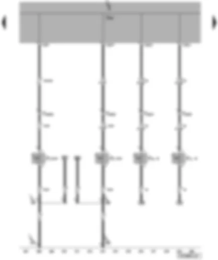 Wiring Diagram  VW TRANSPORTER 2008 - Onboard supply control unit - door contact switch