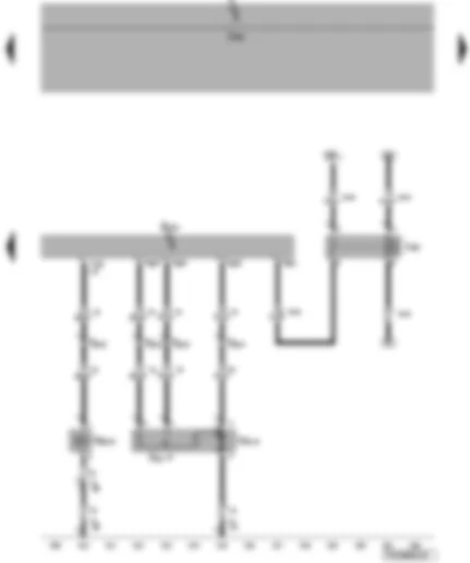 Wiring Diagram  VW TRANSPORTER 2008 - Rear fresh air blower switch - series resistor for rear fresh air blower - rear fresh air blower - fresh air blower isolation relay - coolant shut-off valve