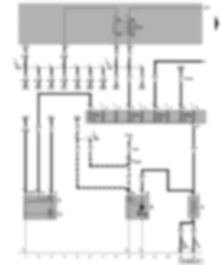 Wiring Diagram  VW TRANSPORTER 2009 - Battery - alternator - starter - fuses - terminal 30 voltage supply relay