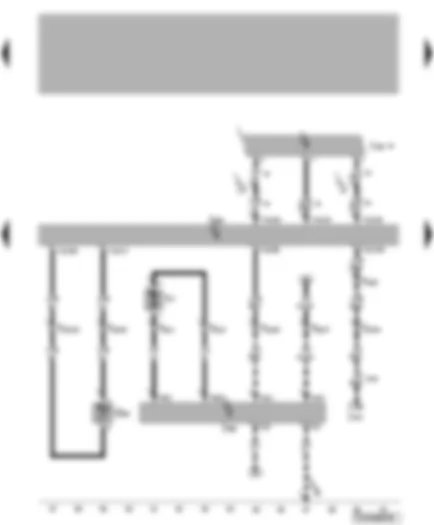 Wiring Diagram  VW TRANSPORTER 2009 - Engine control unit - radiator outlet coolant temperature sender - magnetic clutch control unit - radiator fan control unit - radiator fan