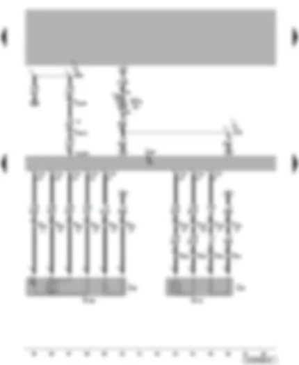 Wiring Diagram  VW TRANSPORTER 2009 - Engine control unit - lambda probes
