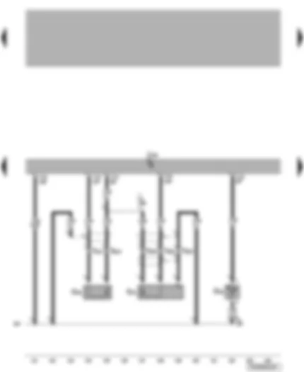 Wiring Diagram  VW TRANSPORTER 2009 - Engine control unit - knock sensors - coolant temperature sender