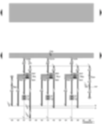 Wiring Diagram  VW TRANSPORTER 2009 - Engine control unit - ignition coils 1 up to 3
