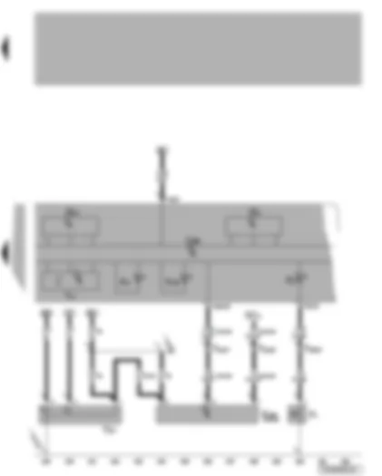 Wiring Diagram  VW TRANSPORTER 2009 - Control unit in dash panel insert - oil pressure switch - oil level and oil temperature sender - warning lamps
